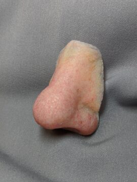 super detailed nose prosthesis showing pores
