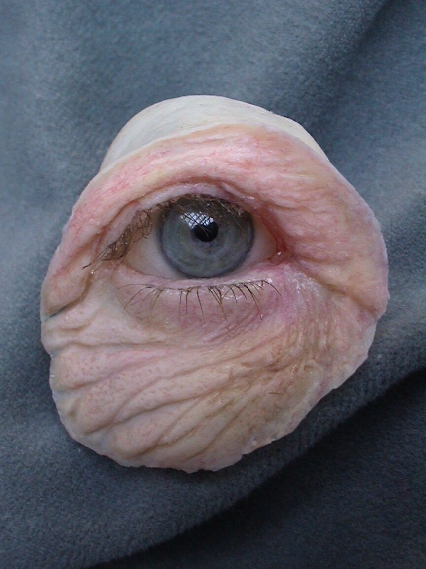 finished orbital prosthetic eye