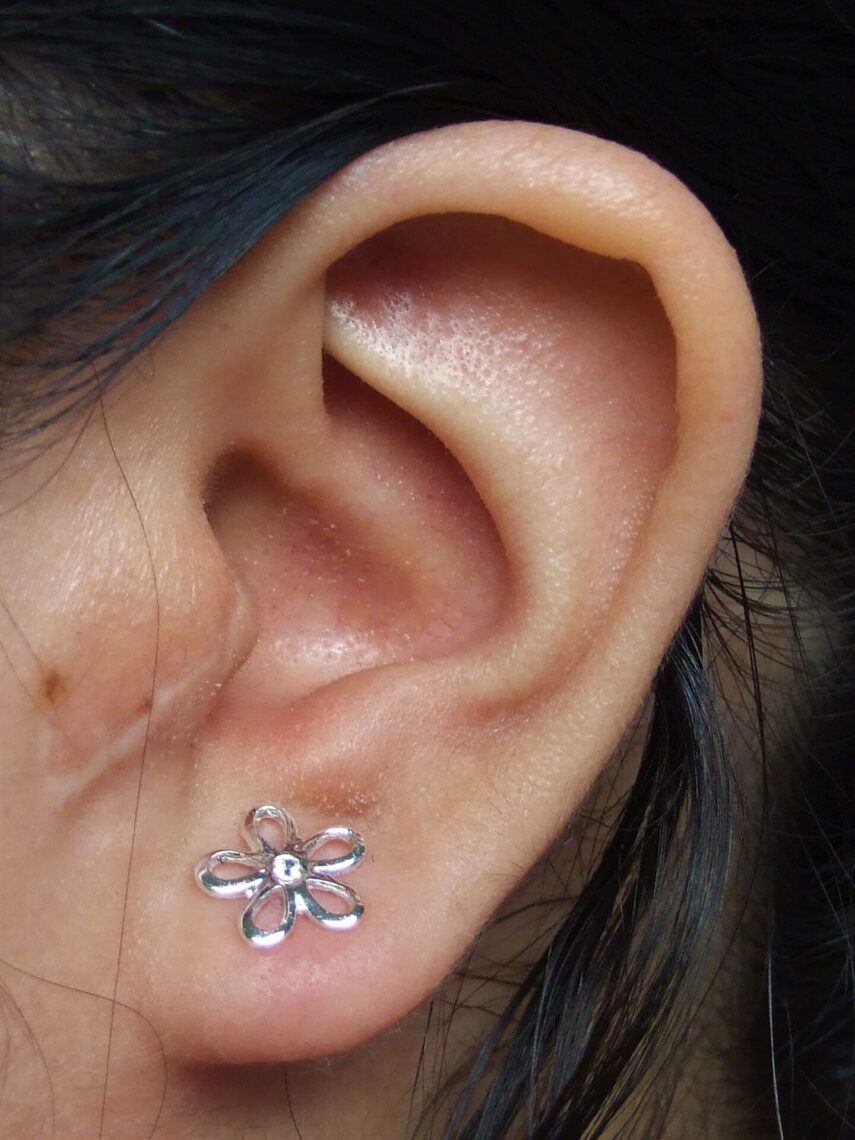 prosthetic ear close up