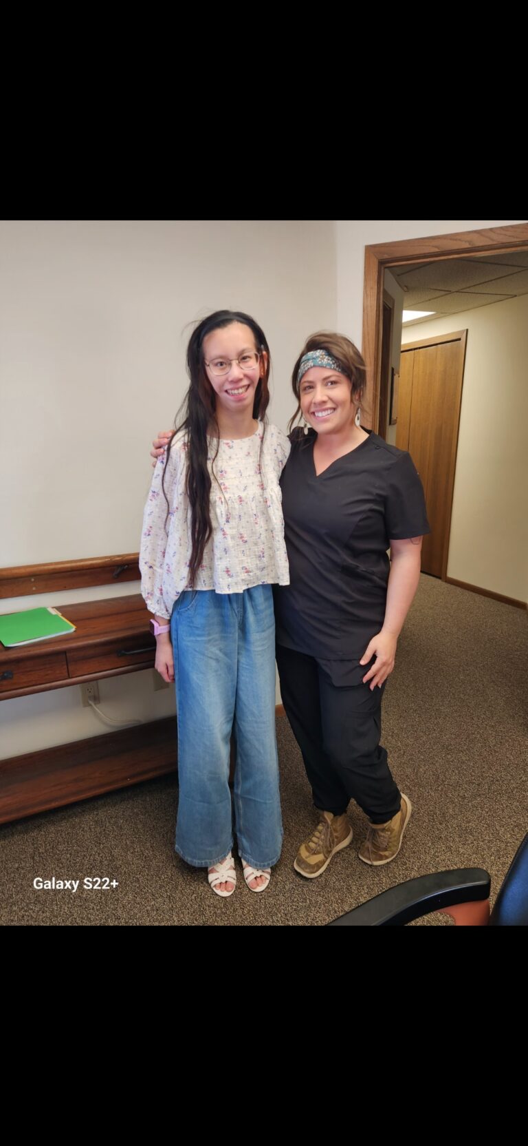 photo of anaplastologist and ear patient