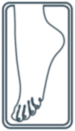 icon of a prosthetic foot