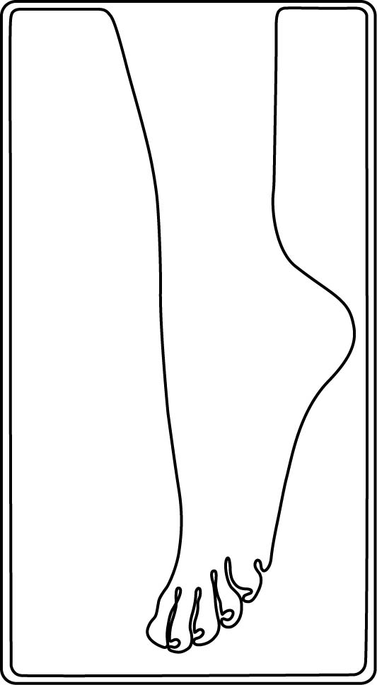 ideal foot prosthesis drawing