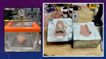 photos of advanced silicone processing by anaplastologist