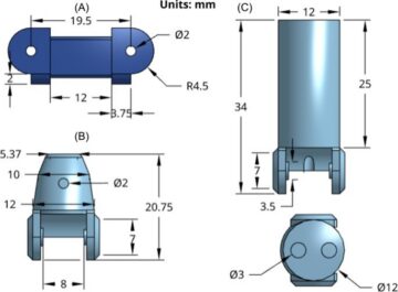 dimensions of a prosthetic finger